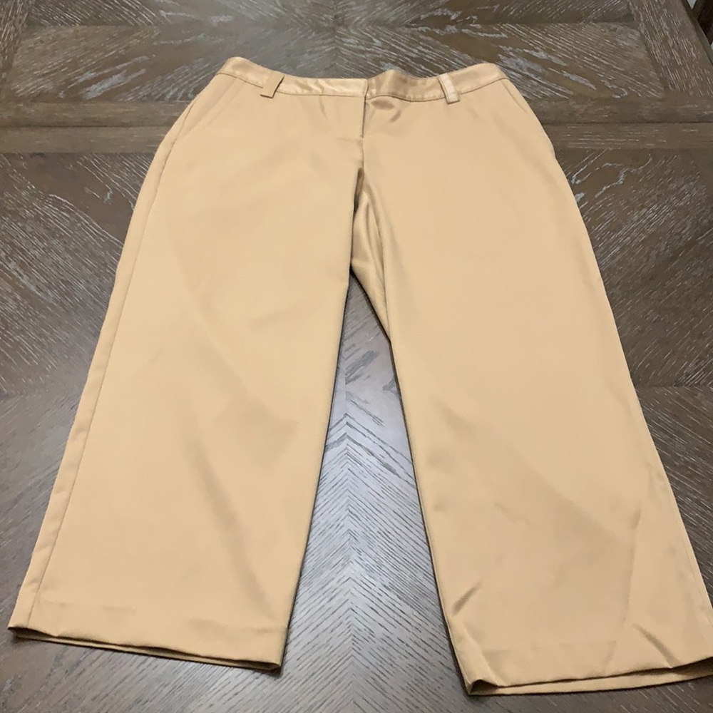 Izod XFG tan golf stretch capri pants
